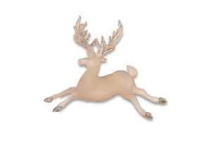 Підвіска новорічна Олень шампань 11,5*14см КМ