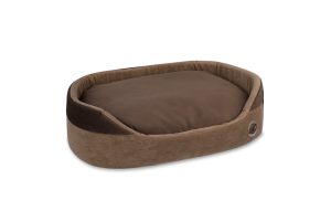 Лежак д/собак Елегант №2 коричневий овальний 37*49*13см Матис