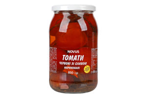 Томати мариновані зі сливою Novus 850г