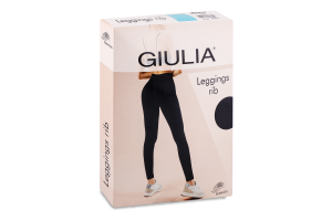 Легинсы женские из микрофибры Giulia Leggings rib L/XL sky blue