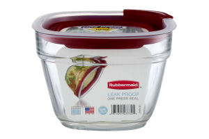 Rubbermaid Leak Proof One Press Seal Glass