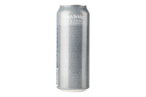 Напиток слабоалкогольный 0.5л 7% сильногазированный Джин с тоником King`s Bridge ж/б