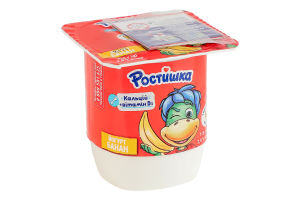 Йогурт 2% с наполнителем Банан Ростишка ст 115г