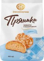 Пряники заварні глазуровані Ніжні Dесняночка м/у 400г