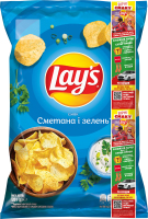 Чипси картопляні Сметана і зелень Lay's м/у 120г