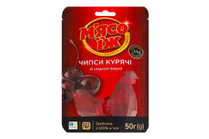Чипси курячі зі смаком вишні М'ясо їж д/п 50г