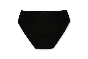 Труси-сліпи жіночі чорні з мереживом р.S-XXL Kosta