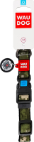 Нашийник д/собак Мілітарі з QR паспортом нейлон пластиковий фастекс р.M 20мм L28-40см 281-4026 ВауДог