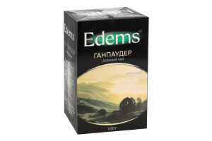 Чай зеленый листовой Ганпаудер Edems в/с к/у 100г