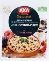 Каша моментального приготовления овсяная с черносливом орехом и сливками Axa м/у 40г