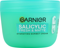 Крем-сорбет для лица для придания свежести и матовости коже увлажняющий с салициловой кислотой Garnier 85г
