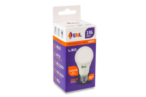 Лампа светодиодная LED 4100K 15W E27 A60 №А60Е2715ENLN Enl 1шт