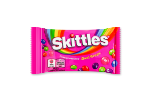 Драже жувальні в різнокольоровій цукровій оболонці Дикі ягоди Skittles м/у 38г