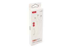 Кабель USB 3в1 1м ХО