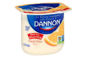 Dannon Whole Milk Yogurt Orange Cream