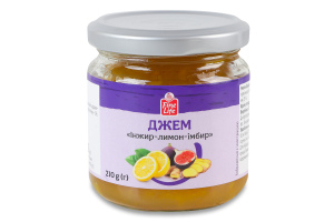 Джем стерилізований Інжир-лимон-імбир Fine Life с/б 210г