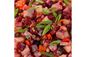 Вінегрет з оселедцем та квасолею ваг