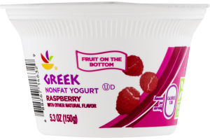 Ahold Greek Nonfat Yogurt Raspberry