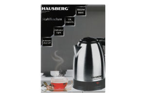Електрочайник нержавіюча сталь 1.8л №HB-3615 Hausberg 1шт