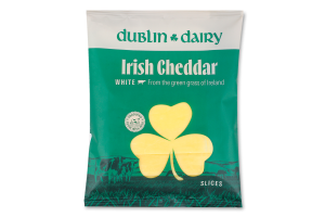 Сир 48% нарізний Irish Cheddar White Dublin Dairy м/у 150г