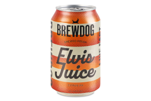 Пиво 330мл 6.5% янтарное фильтрованое пастеризованное Elvis Juice Brewdog ж/б