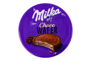 Вафлі з начинкою з какао вкриті молочним шоколадом Choco wafer Milka м/у 30г