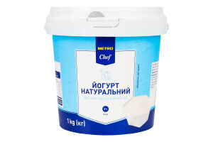 Йогурт 3% натуральный Metro Chef ведро 1кг