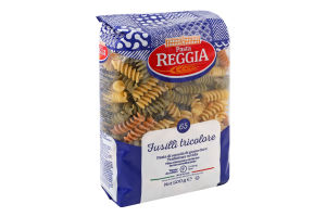 Изделия макаронные из муки из твердых сортов пшеницы Fusilli tricolore №65 Pasta Reggia м/у 500г