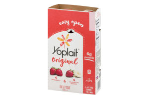 Yoplait Original Low Fat Yogurt Strawberry & Strawberry Banana - 8 CT