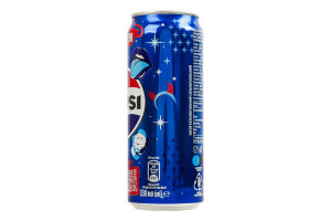 Напій безалкогольний сильногазований на ароматизаторах з цукром та підсолоджувачами Pepsi з/б 330мл