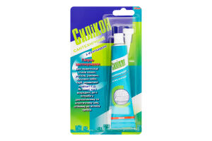 Герметик сантехнічний білий силіконовий 50мл туба Хімконтакт