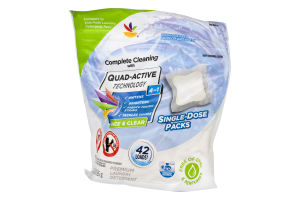 Ahold Quad-Active Technology 4 In 1 Laundry Detergent Packs Free & Clear