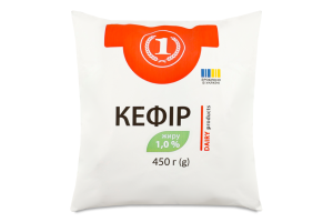 Кефір 1% 450г плівка ТМ "1"