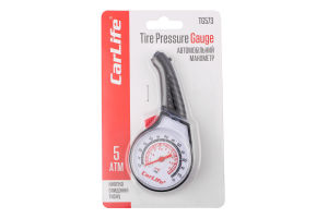 Манометр автомобільний 5Атм пластик CarLife 