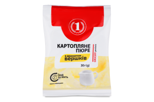 Пюре картофельное с ароматом сливок ТМ "1" м/у 30г