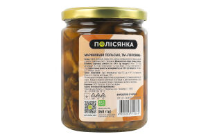 Грибы маринованные Польские Полісянка с/б 360г
