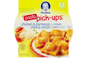 Gerber Pasta Pick-Ups Chicken & Parmesan Cheese Ravioli in Tomato Sauce