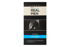 Набір Фо ріал мен Міксфайт Шампунь 250мл+Гель д/душу 250мл д/чоловіків Ліора