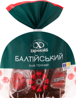 Хліб половинка в нарізці Балтійський темний Цар хліб м/у 400г