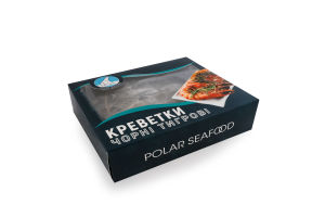 Креветки замороженные черные тигровые в панцире сырые 8/12 Polar Seafood с/г к/у 1кг