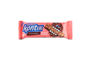 Батончик злаковый с шоколадом Super Kontik м/у 29г