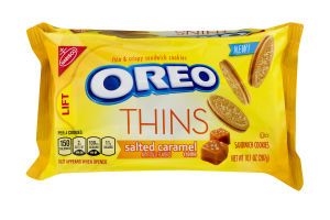 Oreo Thins Sandwich Cookies Salted Caramel