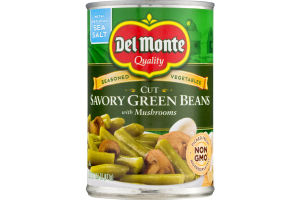Del Monte Cut Savory Green Beans With Mushrooms