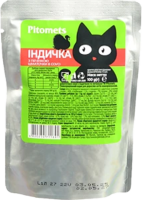 Корм д/котів Pitomets Індичка-Печін 100г пауч