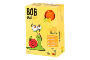 Мармелад фруктовый Яблоко-груша-лимон Jelly Bob Snail к/у 10х9г