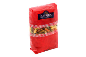 Изделия макаронные из твердых сортов пшеницы Penne tricolore Famiglia м/у 500г