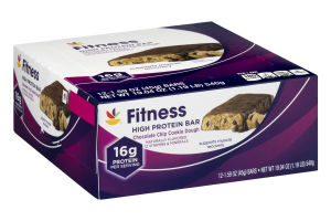 Ahold Fitness High Protein Bar Chocolate Chip Cookie Dough - 12 CT