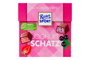 Шоколад молочний Yogurt love Шоколадні куби Ritter Sport к/у 176г