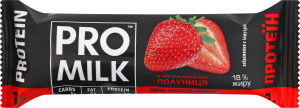 Сирок глазурований 18% високобілковий з наповнювачем Полуниця Протеїн Pro Milk м/у 36г