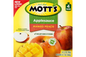 Mott's Applesauce Pouches Mango Peach - 4 CT